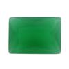 Huagang Gema Cuadrada Ángulo Recto Coche Flor Verde Jade Malayo Vidrio Fondo de Arena Vidrio Jade Verde Anillos de Vidrio Fondo Esmerilado Piedra en Bruto