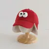 Chapéu de Inverno Espesso de Lã com Proteção para Orelhas, Bico de Pato e Desenho de Pato com Olhos Grandes para Meninos e Meninas, Chapéu Quente para Bebês