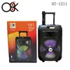 Microfone de Bluetooth sem fio de 12 polegadas para áudio, carrinho, alto-falante portátil, volume alto, BT-1211, atacado de fábrica