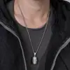 Estilo Étnico Chiba Plata Tailandesa Artesanía Retro Giratorio Personalidad Seis Caracteres Mutante Caja Gawu Colgante Versátil para Hombres y Mujeres