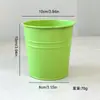 Soporte para Bolígrafos de Hierro Forjado Creativo Cubo de Almacenamiento de Escritorio Color Macarrón Estante Multifuncional para Papelería Almacenamiento de Brochas de Maquillaje Maceta Adorno