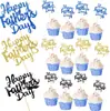 Toppers de Papel para Cupcakes de Venta Caliente Transfronteriza Día del Padre Festival Celebración Fiesta Postre Toppers