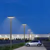 Luces solares para jardín, iluminación exterior, luces de poste alto, proyecto de iluminación de paisajes comunitarios, farolas de 3m, paneles solares impermeables