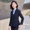 Terno preto, roupa profissional masculina e feminina para trabalho, outono e inverno, vestido para gerente de hotel, vendas de funcionários públicos