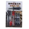 Supermercado Lightning Warehouse Juego de Herramientas para Barbacoa al Aire Libre Brocha para Aceite de Barbacoa Cuchillo para Ostras Pinza Cuchillo Pequeño Combo Desechable