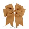 6 polegadas Rib Ribbon Fishtail Fita Dupla Laço Grampo de Cabelo Acessórios de Cabelo para Crianças Grampo de Cabelo 672