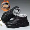 Botas de Nieve de Estilo Nuevo con Forro de Felpa, Impermeables y Antideslizantes, Apertura Elástica de Una Pieza, Zapatos de Algodón Gruesos y Antideslizantes para Exteriores Cálidos