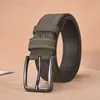 Novo Cinto Masculino Cinto de Couro Estilo de Alto Padrão Versátil para Negócios Fivela de Pino de Liga Venda Quente Transfronteiriça