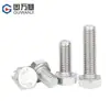 Tornillos de Acero Inoxidable 316L Guwanji A4-80 Completamente Roscados con Cabeza Hexagonal Exterior y Pernos Hexagonales Exteriores M6M8M10M12-M27
