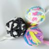 Juguete para gato de bola con cascabel de peluche para aliviar el aburrimiento de hi Color macarrón divertido juguete para gato bola de pelo sonido juguete interactivo para gato