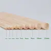 Palitos de Bambu Personalizados, Palitos Redondos de Bambu, Espetos de Bambu, Palitos de Bambu Escovados, Kits de Materiais DIY Feitos à Mão, Palitos para Móveis