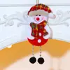 Decoraciones Pequeñas Colgantes de Árbol de Navidad Nuevas Transfronterizas Colgante de Navidad para Personas Mayores Muñeco de Nieve Reno Decoración de Ventana Adornos Colgantes
