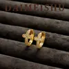 Pendientes Exquisitos Pequeños de Moda Versátiles Europeos y Americanos con Aceite Goteado Circonita Pendientes de Botón de Lujo Ligero de Gama Alta para Mujeres Fuente para Transmisión en Vivo