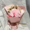 Mini ramo de flores secas creativas Regalo para el Día de San Valentín Chino rosa Clavel flor de jabón ambiente regalo para una sola mano amante