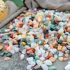 Arena de fondo para acuario, piedras decorativas, juego completo de piedras florales de lluvia ecológicas naturales, piedras luminosas y piedras en bruto