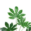 Plantas verdes artificiales: Palma Areca, Hoja de Monstera, Hoja de Anturio Rojo, Hoja de disco dorado en forma de estrella, Ramo de 7 piezas para decoración del hogar y arreglos florales