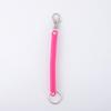 Llavero de Cuerda de Resorte de Plástico Anti-Pérdida Cuerda Telescópica Colorida Lanyard Elástico Porta Tarjetas Accesorios Joyería al Mayoreo
