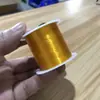 Linha de pesca não elástica com contas vermelhas linha de cristal transparente fio preto fino linha de pesca dourada anel trançado boca envolvente