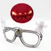 Gafas LED Iluminadas de Halloween Gafas Brillantes del Festival de los Fantasmas para Adultos y Niños Ambiente de Fiesta Accesorios Peculiares