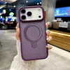 Adecuado para Funda de Teléfono Móvil Apple 17Promax, 16 Soporte Magnético, iPhone 14 Semitransparente con Película para Lente, 15 Funda Protectora