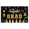 Fondo de tela para la nueva temporada de graduación transfronteriza 2025, serie oro negro, decoración para fiesta de graduación, pancarta de poliéster personalizable.
