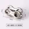 Hebilla de resorte de metal, hebilla de cuerda de doble orificio, hebilla de ajuste, hebilla de aleación redonda, accesorios, hebilla elástica de un solo orificio, hebilla de nariz de cerdo de mina