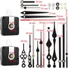 2 juegos de punteros para movimiento de reloj de cuarzo, venta caliente en Amazon, movimiento para reloj de pared DIY, puntero de metal luminoso de madera
