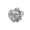 Pedrería para Uñas, Pedrería Apilada, Decoraciones para Uñas, Brillante Transparente Blanco Forma de Almohada, Forma de Cubo, Cubo de Azúcar, Cristal Huevo de Paloma Pedrería Apilada
