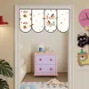 Cortinas de Puerta Lindas, Decoraciones para Ventanas, Cortinas Cortas, Cortinas de Bandera Triangular para Tienda, Media Cortina, Cortinas para Colgar en Puerta sin Taladro, Cortinas Bloqueadoras de Viento para Aire Acondicionado