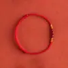 Pulsera de hilo rojo con nudo de bambú de cinabrio para mujer, tobillera del año zodiacal, pulsera de la suerte para hombre, cuerda de mano tejida de hueso de olivo