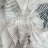 Saia Xiaolan Y008 Modal Roupa Íntima Sem Marcas Feminina Cintura Média Listrada Bolinhas Onduladas Alta Elasticidade Amiga da Pele Respirável Calcinha