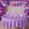 Banderines de Cumpleaños Serie Morada Transfronteriza, Banderines, Adornos para Pastel de Mariposa, Decoraciones, Decoraciones de Ambiente al por Mayor