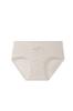 Calcinha de Algodão Antibacteriano 10A com Entrepernas Estendido Verão Algodão Cru Sem Tingimento Shorts Triângulo Respirável Cintura Média-Alta Roupa Íntima Feminina 100% Algodão