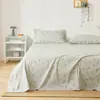 Atmósfera Fresca Pequeña Algodón Puro Estampado Algodón Peinado Cama Sábanas de Cama Producto Único Pieza Única de Algodón Puro Edredón para Cama Individual Doble Algodón Puro