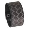 Joyería Nueva Europea y Americana Estilo Simple Retro Pulsera Ancha de Cuero Patrón Geométrico Creativo Personalizado Pulsera para Hombre