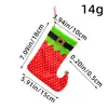Calcetines de Cinturón Navideño Nuevos Transfronterizos Decoraciones Árbol de Navidad de Centro Comercial Colgantes para Bolsas de Regalo Dulces Navideños Calcetines Navideños