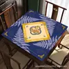 Tapete de Mahjong Americano Transfronteiriço Espessado e Criptografado, Impermeável, Antiderrapante, Redutor de Ruído, Bordas Travadas Toalha de Mesa para Jogo