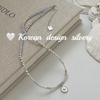 Collar de plata de ley S925 con cristales rotos y diseño de nicho de Corea del Sur. Exquisito y de alta gama.