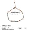 Pulseira Elegante e Luxuosa Versátil com Pedras Naturais e Pérolas Genuínas, com Acabamento de Alto Padrão para Mulheres, Bestseller de Verão de Nicho em Aço Titânio