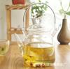 Tetera de Vidrio de Borosilicato Alto con Asa Engrosada, Filtro de Resorte, Asa Transparente de Acero Inoxidable, Tetera de Vidrio para Infusión de Té