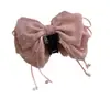 Presilha de Rabo de Cavalo de Primavera Estilo Coreano com Laço Fofo, Novo Modelo 2026, Presilha de Cabelo para Mulheres para Adicionar Volume, Acessório de Cabelo