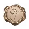 Série de Natal Adesivos de Selo de Cera Bronze Antigo para Envelopes, Convites, Garrafas de Vinho e Decoração de Presentes