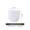 Jingdezhen Porcelana Óssea Copo de Chá Branco Puro Copo de Água Copo de Porcelana Branca Conjunto para Café da Manhã em Casa Hotel Mesa para Chá Copo Branco Jiangzhong