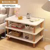Mesita de noche Ultraestrecha Simple para Dormitorio Mesita de Noche Pequeña Mini Estante de Almacenamiento para Espacios Estrechos Mesa Lateral Móvil Ultraestrecha para Sofá