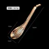 Cuchara Creativa para Fondue de Acero Inoxidable 304, Cuchara para Pescado, Cuchara con Filtro de Cápsula de Yema de Huevo, Cuchara para Condimentos, Cuchara Coladora, Cucharilla de Té