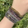 Nuevos productos en el mercado 3x 3x 2 agujero mediano cuenta plana material de piedra de vesícula negra multicolor accesorios para joyería DIY