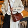 Bolsa Feminina de Couro Genuíno Feminina 2024 Novo Estilo High-end Moda Europeia e Americana Couro Bovino Versátil Casual Couro Macio Bolsa Transversal