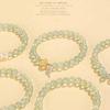 Pulsera de Cuentas de Mariposa de Cristal con Polvo de Perla de Agua Dulce para Mujer, Nicho de Alta Gama, Piedra Uva, Amarillo Asa, Venta al por Mayor