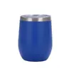 Taza de huevo para sorbos transfronterizos, doble capa de acero inoxidable, taza de vino al vacío en forma de U, 12 oz, regalo personal de negocios, taza