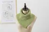 Bufanda de Lana para Mujer, Bufanda de Color Sólido Cálida de Invierno, Calentador de Cuello de Invierno para Estudiantes, Bufanda Triangular Tejida, Longitud Extendida para Calidez